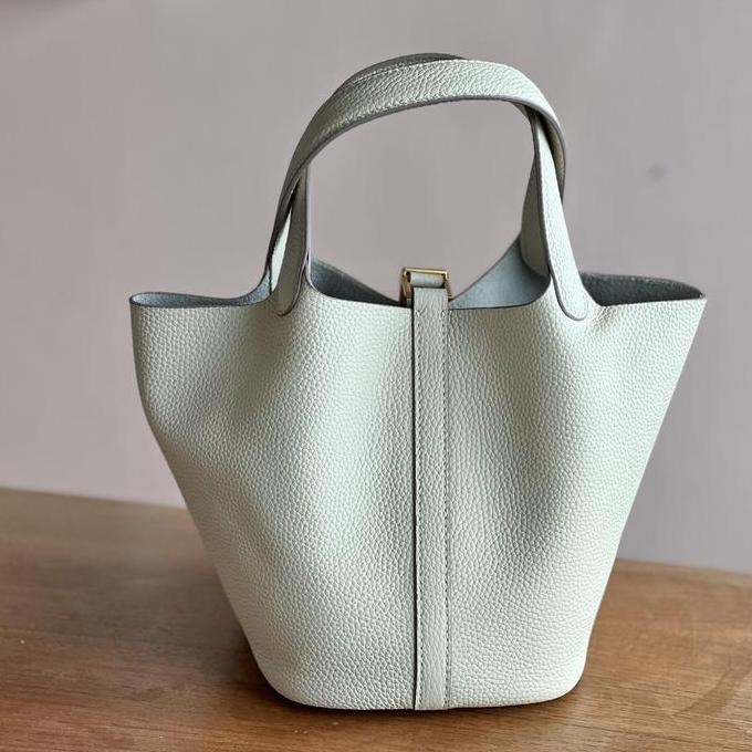Picotin Handbag Real Leather