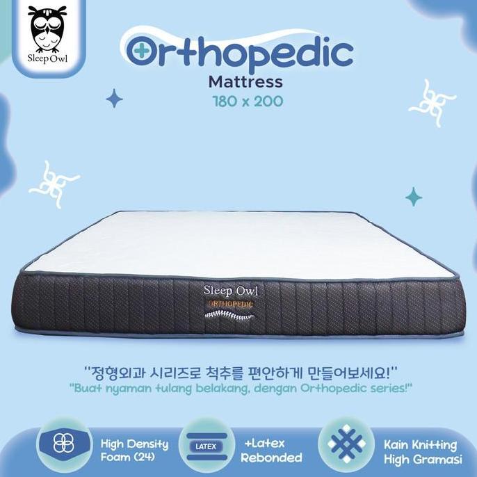 SLEEP OWL ORTHOPEDIC Kasur Busa Rebonded Latex 180 x 200