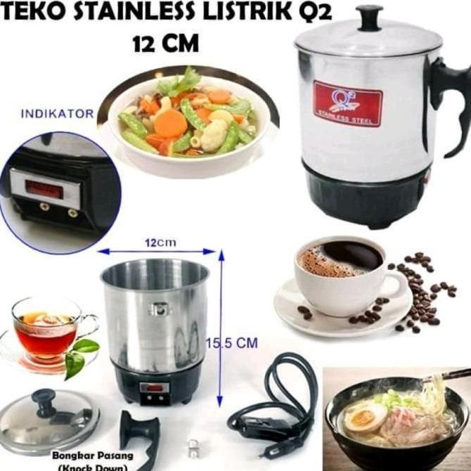 Teko Listrik 12 Cm Teko Listrik Stainless Mug Heater Stainless