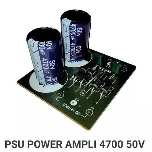 PAKET PCB 2 ELCO PSU 4700/50 + DIODA 5A + PCB 4700UF / 50V POWER SUPPLY SIMETRIS 5 AMPER