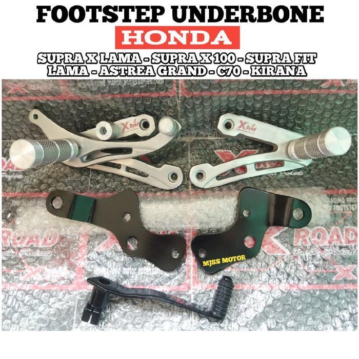Footstep Underbone Xroad Honda Supra X 100Cc /110Cc /Supra X Lama / C70 / Astrea Grand / Supra Fit O