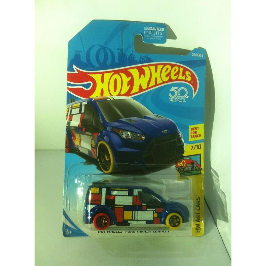 Hot Wheels. 2018 HW Art Cars - Ford Transit Connect. Blue MATTEL