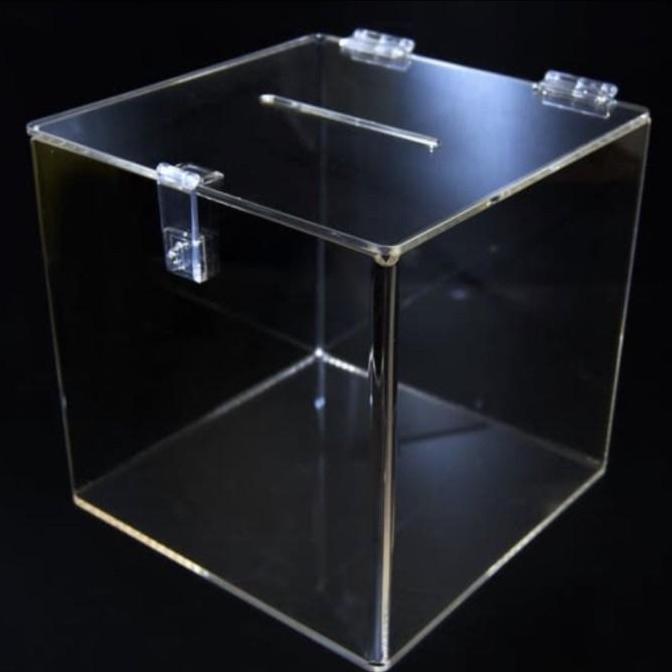 Acrylic Kotak Saran/Kotak Undian Box 5Mm Uk 50 X 50 X 50 Cm