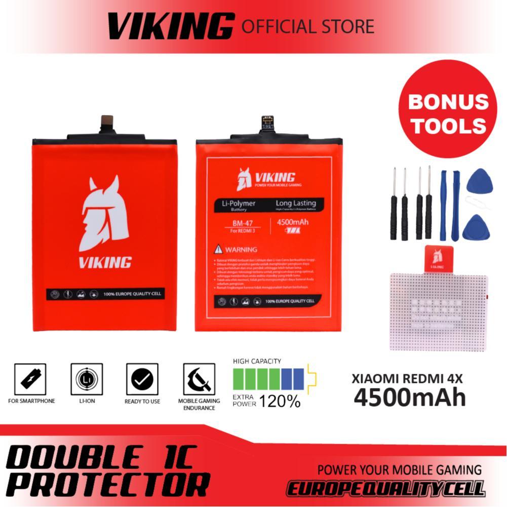 Viking Baterai Redmi 4X Bm47 Double Power