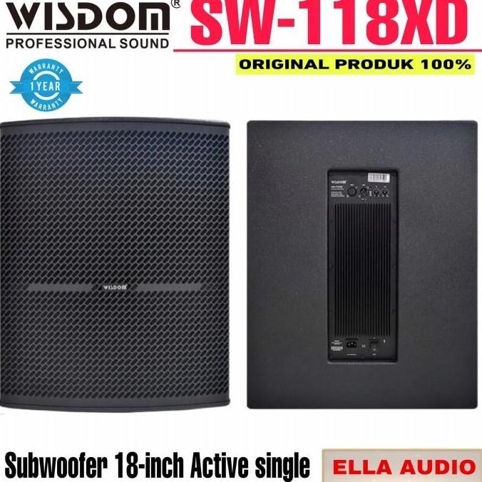 SUBWOOFER AKTIF WISDOM SW-118XD AKTIF SUBWOOFER 18"INCH SINGLE ORIGINAL DAN TERPERCAYA
