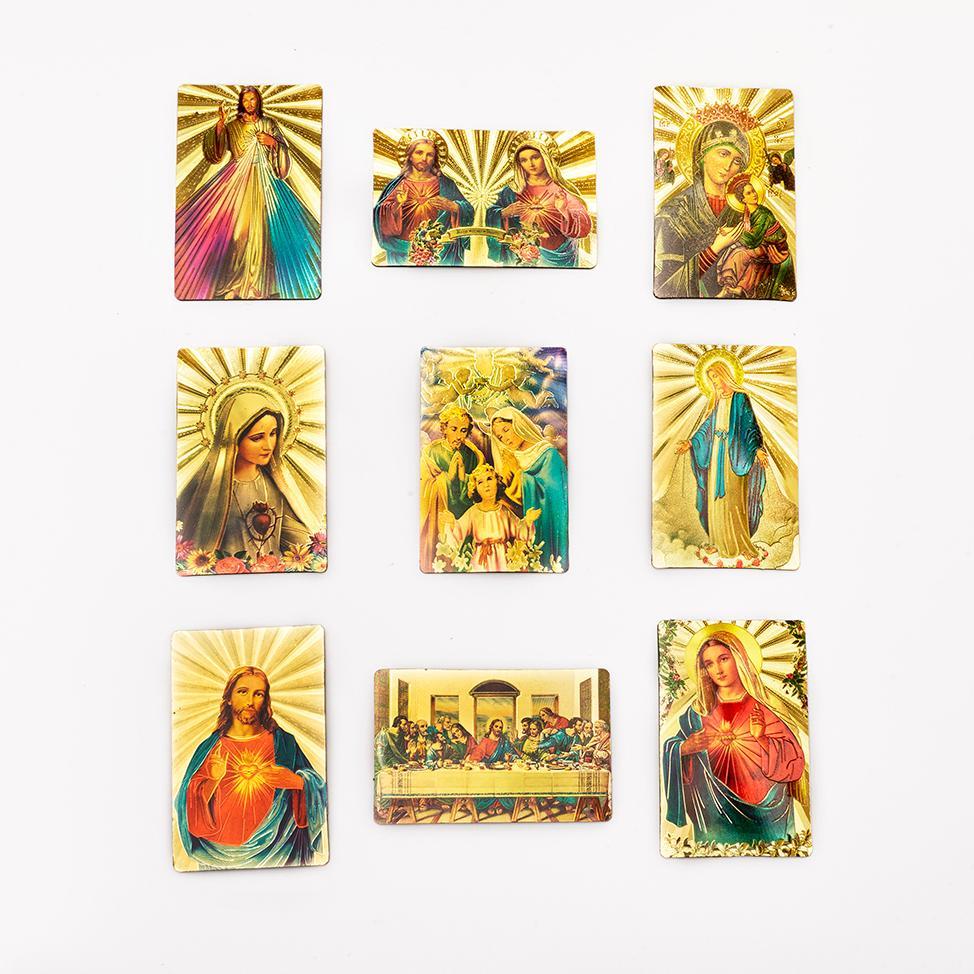 Magnet Kulkas Rohani Hologram 3D Gambar Yesus Maria Souvenir