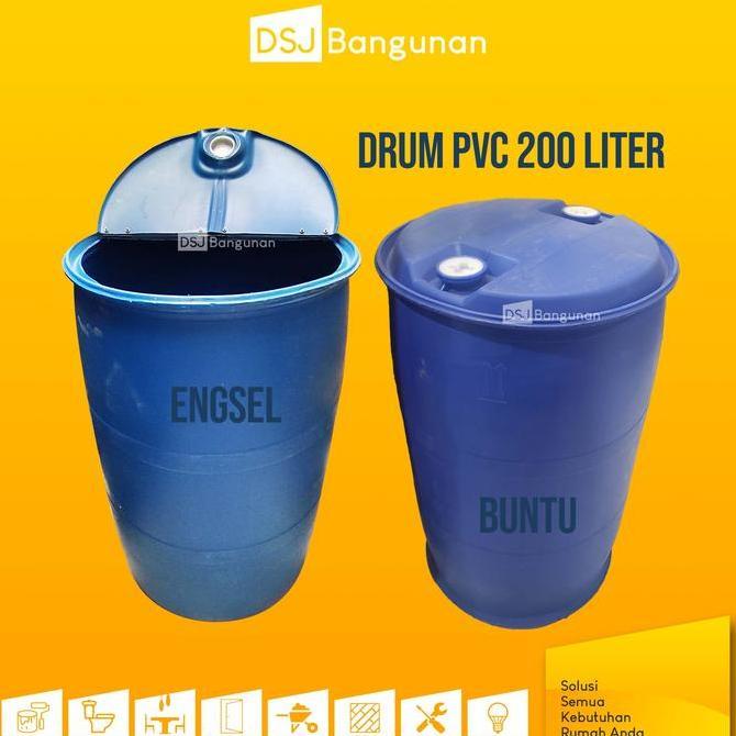 Drum Plastik PVC Biru Tong Air