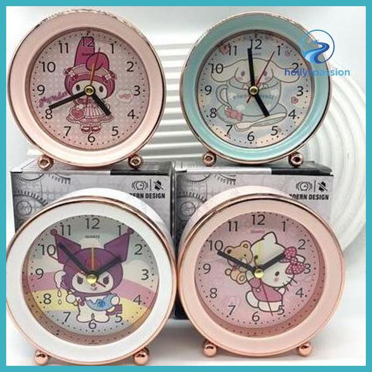 (ORI) JAM ALARM CARTOON JAM WEKER KAWAII ANIME KARTUN JAM WEKER BULAT JAM SISWA HADIAH ULANG TAHUN P