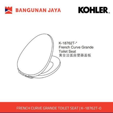 KOHLER FRENCH CURVE FOR SAN RAPHAEL GRANDE TOILET SEAT | K-18762T-0