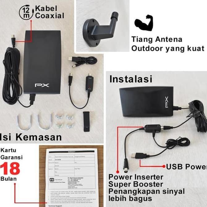 Best- ANTENA TV DIGITAL DAN ANALOG PX DA-5400B BOOSTER INDOOR