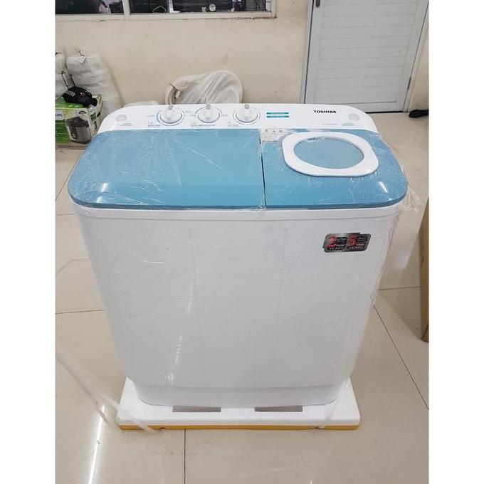 Amanahjamin- Mesin Cuci 2 Tabung Toshiba 7.5 Kg Cuci Dan Kering