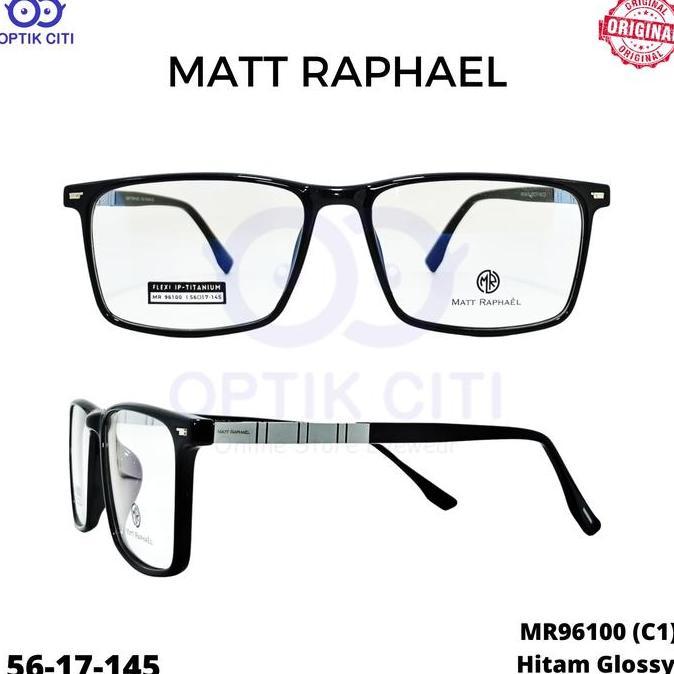 Frame Kacamata Pria Matt Raphael MR 96100 Lentur Ringan Original
