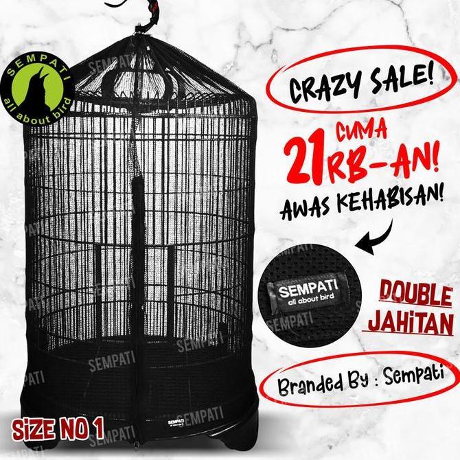 Kerodong Transparan Eco No 1 Krodong Sangkar Kandang Burung Murai Batu Kain Penutup Cover Sangkar Ka