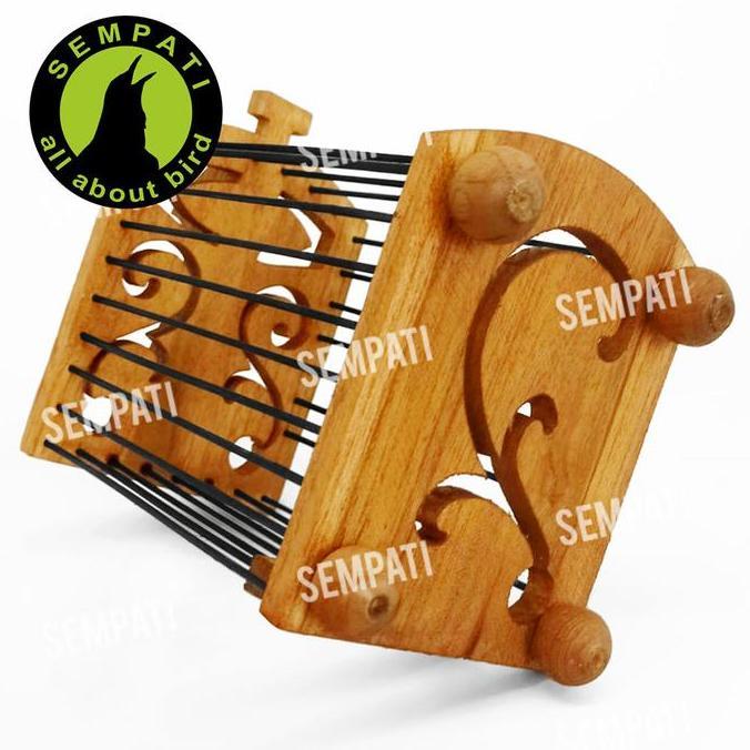 Sangkar kandang untulan pleci konin kayu jati koper mini plitur klasik