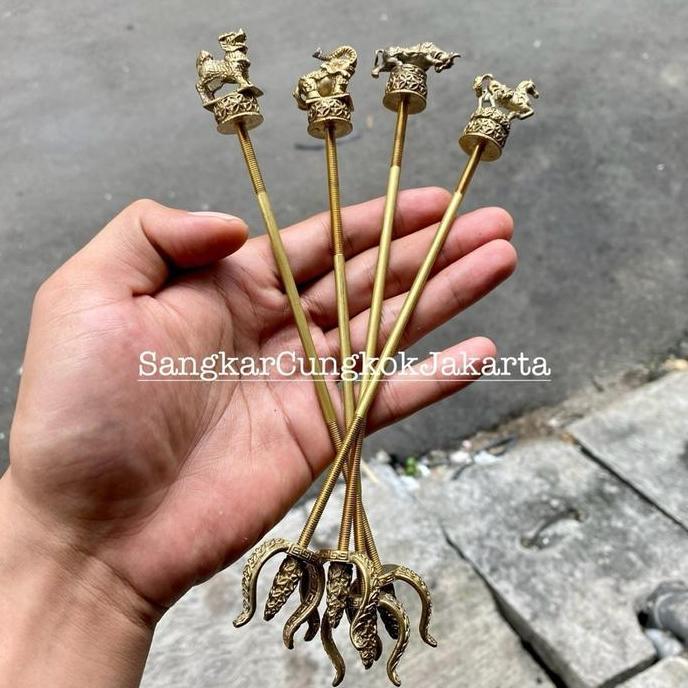 TERMURAH AS Gantungan Sangkar Premium 12Shio Kuningan Cungkok READY STOCK