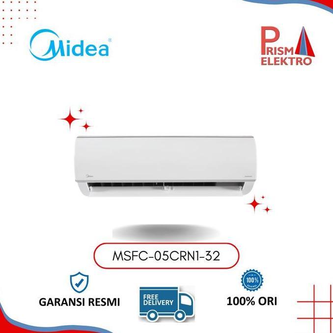 AC SPLIT MIDEA MSFC 05 R32 1/2 PK (MSFC-05CRN1-32) PROMO UNIT ONLY Remote
