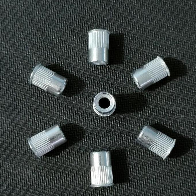 1PACK(100PCS) M6 RIVET NUT AL BIBIR TIPIS / MUR FURNITURE TIPIS ALUMINIUM / MUR RIVET BIBIR TIPIS AL