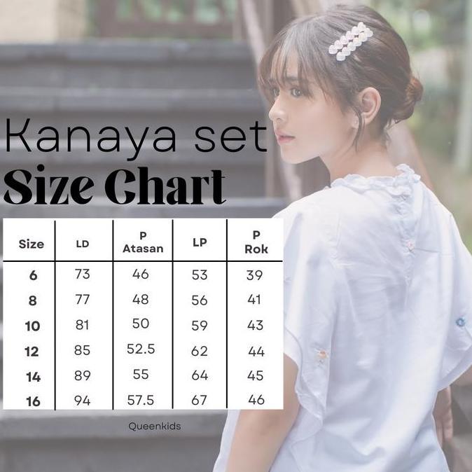 Queenkids - Kanaya Set - Setelan Rok Anak Perempuan - Baju Natal Anak Perempuan