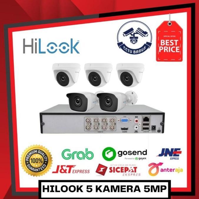PAKET CCTV HILOOK 5 KAMERA 5MP