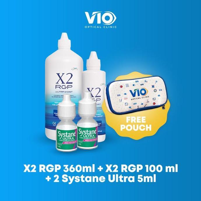TERBARU [BUNDLING] X2 RGP Perendam Contact Lens RIGID dan Systane Ultra Cairan Tetes Mata Softlens o