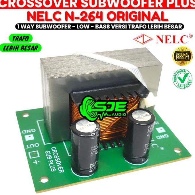 Terpopuler- Crossover Subwoofer Plus 1 Way N264 Nelc Crosover Sub Subwofer Low Bass Sub Woofer Cross