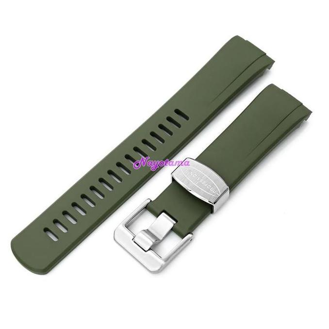 CRAFTER BLUE CB08 Rubber Strap Hijau Green Seiko King Turtle SRPE05K1