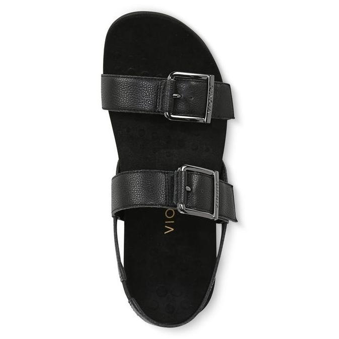 Vionic Reese Black Sandal Wanita