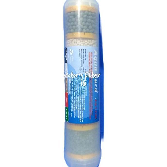 Filter Kapsul Bio Mineral Alkaline 2'' Untuk Air Alkalin Bio Mineral Meningkatkan Ph Ion Mineral Bio