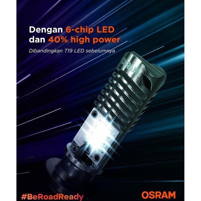 READY OSRAM LED T19 M5 K1 lampu utama motor H6 PUTIH AC / DC - Plug n Play Motorcycle G00D QU4LITY