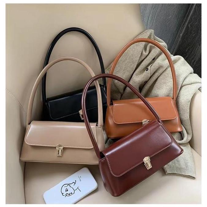 BAO083 Tas bahu Wanita import Shoulder Bag Wanita import Tas Vintage Korea Shoulder Bag vintage Kore