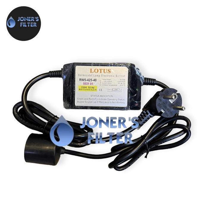 Ballast Adaptor Lampu Uv Lotus Kaki 4 10- 40 Watt Asli