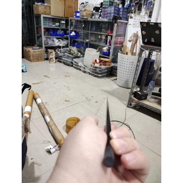 READYGan- bahan carbon solid shuriken 180 cm solid carbon bahan bikin joran pancing