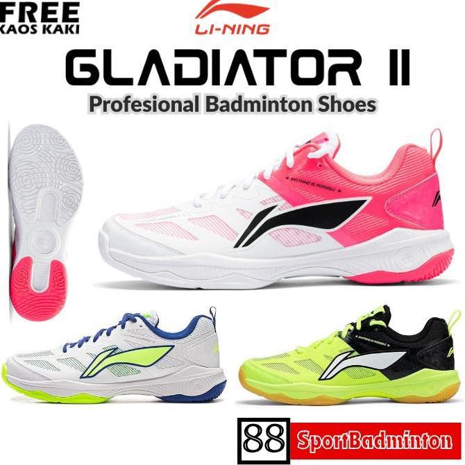 HARGA DISC - Lining GLADIATOR II ( AYTV017 ) Profesional Badminton Shoes - Sepatu Badminton Original