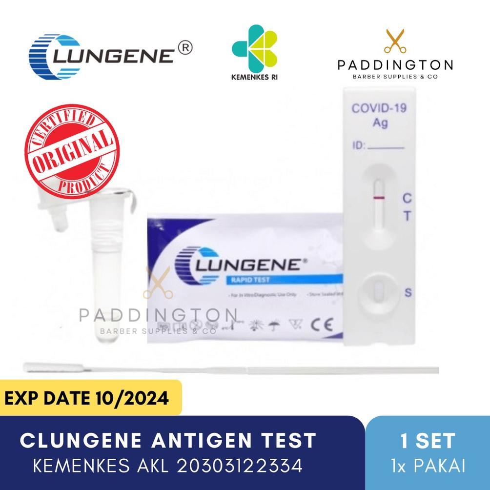 StockLaris- Lungene Alat Test Rapid Swab Antigen Hidung Mandiri Biru Ecer Original