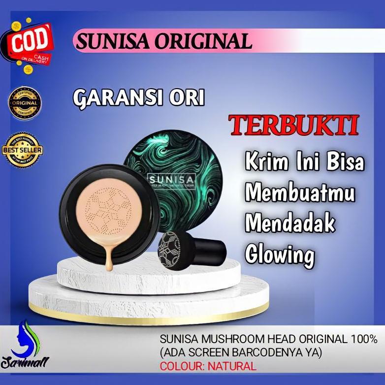 JaminanDonk- Alas bedak basah glowing anti air dan tahan lama 24 jam sunisa  glowing tahan lama orig