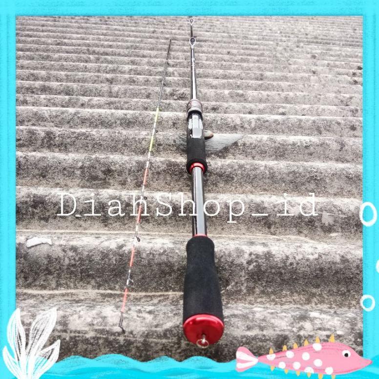 READYGan- Joran Pancing Udang Galah Sambung Carbon Fiber 2 Segment