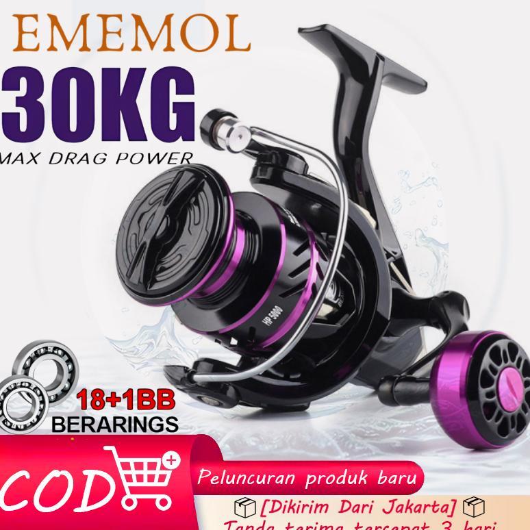 READYGan- [Dikirim Dari Jakarta] Reel Power Handle HP 1000 - 7000 Reel Pancing Metal Besi Power Hand