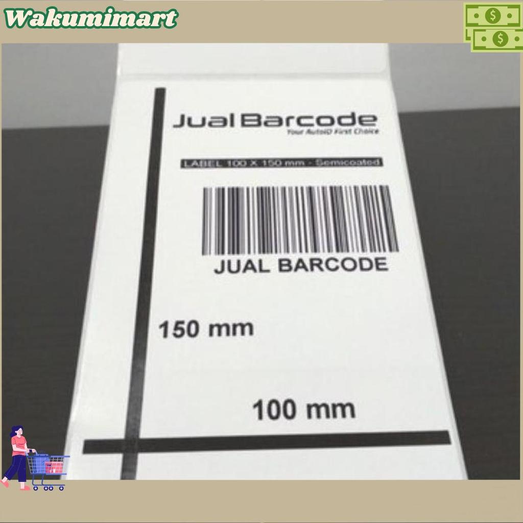 500pcs Kertas Label Sticker Direct Thermal A6 10x15cm 100x150mm Barcode Stiker Termal Super