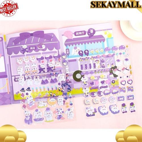 Buku Stiker DIY BEAR Quite Book Beruang Landscape Sticker Ruangan BIGDEAL