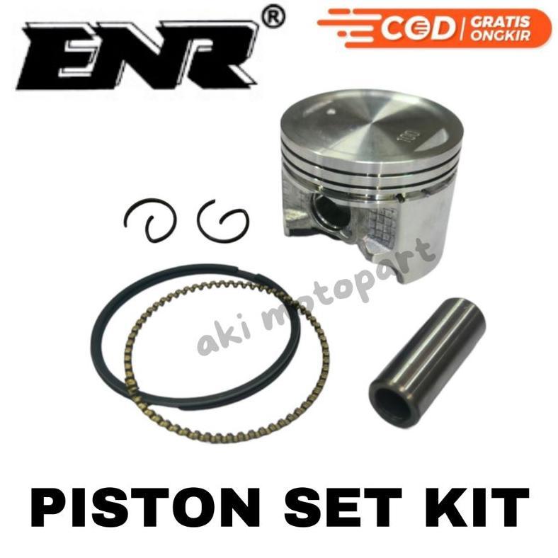 Piston Kit Set Kawasaki Kaze R Kaze ZX130 BLITZ R EDGE Jupiter Z New - Original ENR