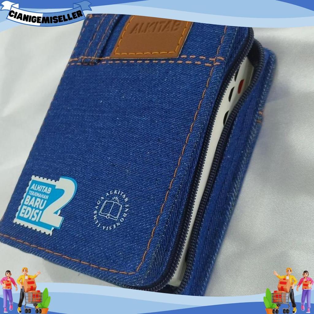 Alkitab Kristen Kecil Sampul TB2 034 Jeans Pocket Terjemahan Baru 2 LAI Anak Mini LAI Teratas