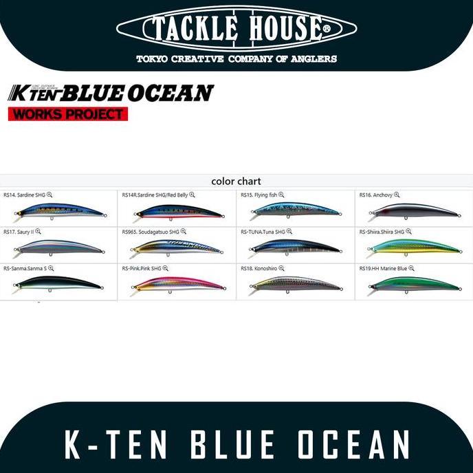 Lure Merk Tackle House Type K-Ten Blue Ocean BK115SW Terlaris
