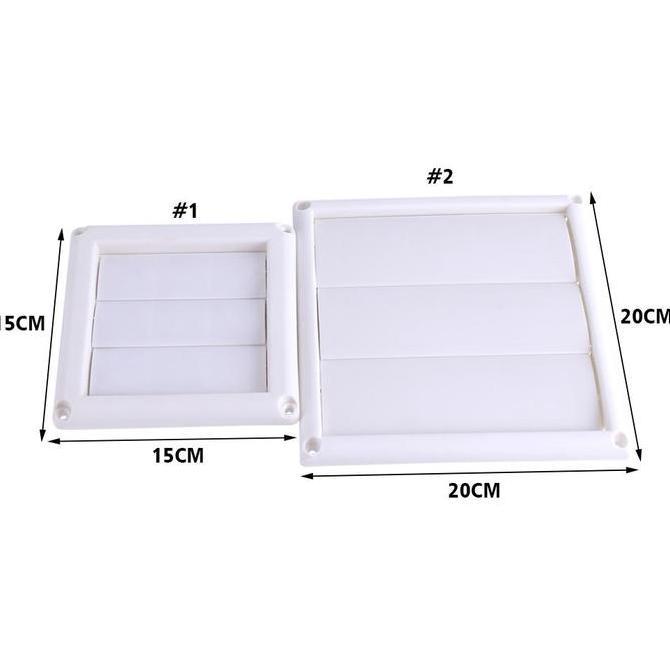 1Pc Cover Dinding Ventilasi Udara Bahan Plastik dengan 3 Ventilasi Promo