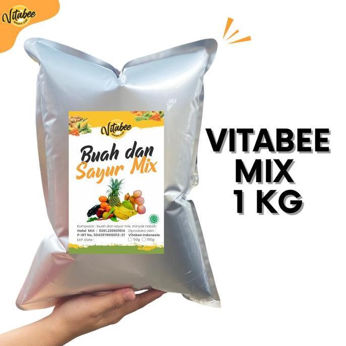 VITABEE JUMBO Keripik Buah Sayur Mix 1KG - FIONA VITABEE Kripik Nangka Apel Wortel Apel Salak Pisang