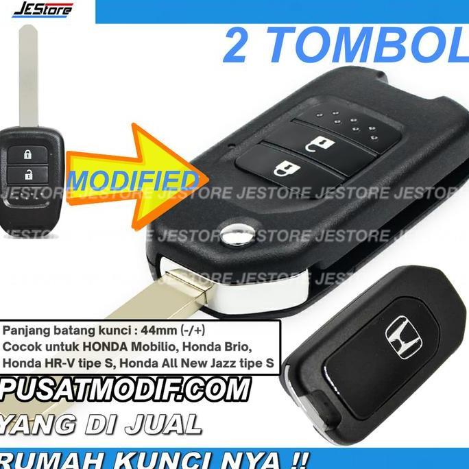 Casing Kunci Modif 2Btn Honda Brv Mobilio Brio Jazz Honda Kunci Lipat Terbaru