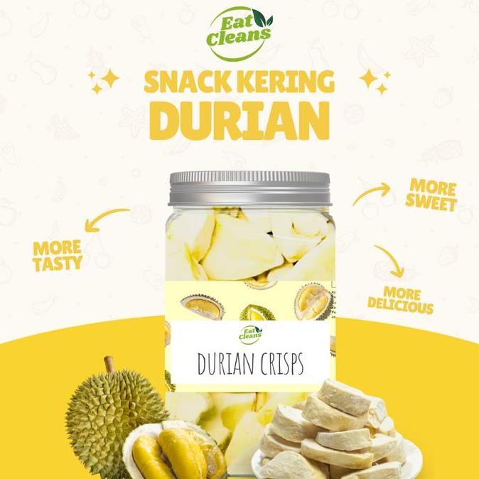 Dried Durian  Snack Dried Fruit  Snack Keripik Durian Kering Camilan Sehat Durian Kering Beku Cemila