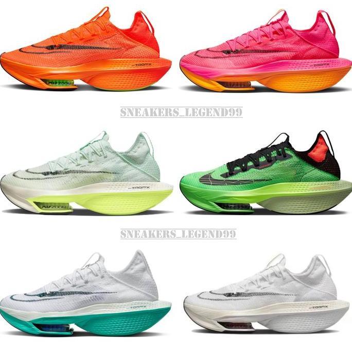 Sepatu Running Pria Alphafly Next % 2 White Blue Original Premium