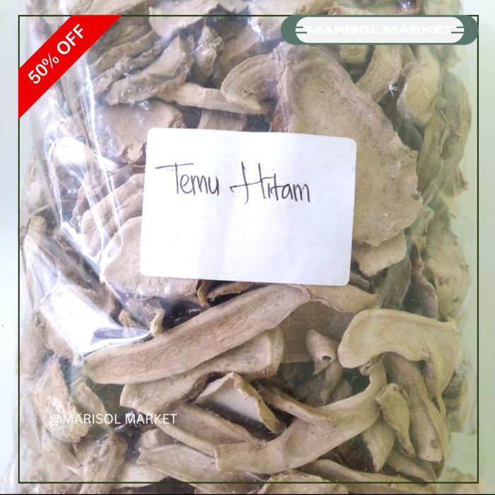 KUNIR / KUNYIT HITAM KERING 500GR - TEMU HITAM KERING - TEMU IRENG KUALITAS TERBAIK