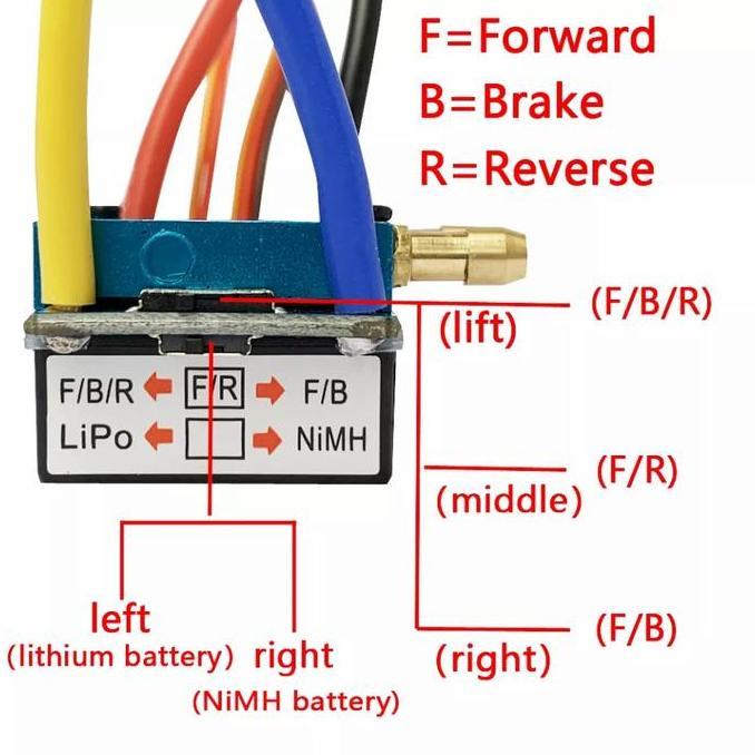 Rc Boat Esc Water Cooling Brushed Motor Speed Controller Dual Mode Kode 413