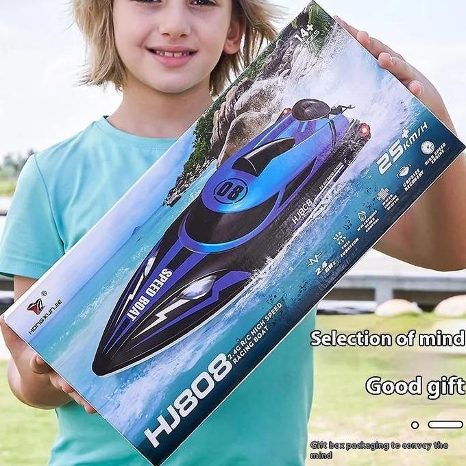 Rc Boat Hj808 2.4Ghz 25Kmh Speed 150 Meter Kontrol Kapal Rc Speed Boat Kode 127